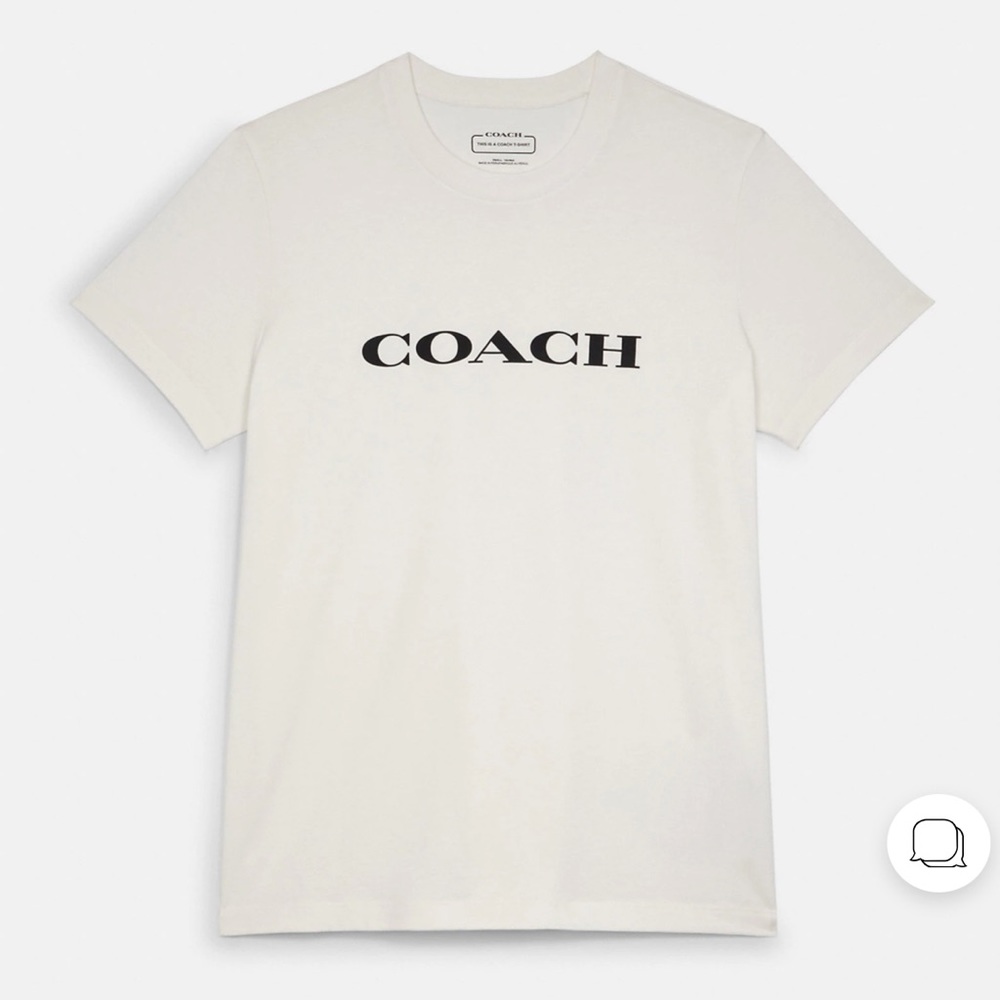 NWT Coach White T-shirt -XS